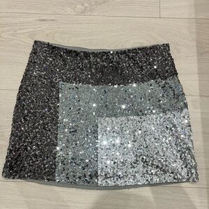 Express sequin skirt